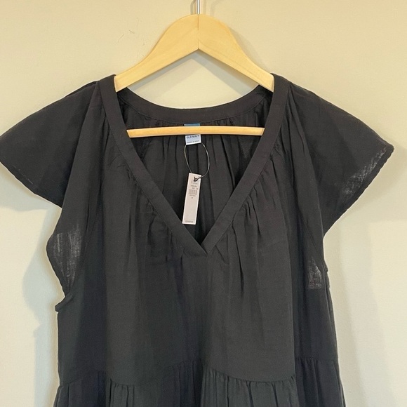 Old Navy Black Cotton Mini Dress - Picture 3 of 12